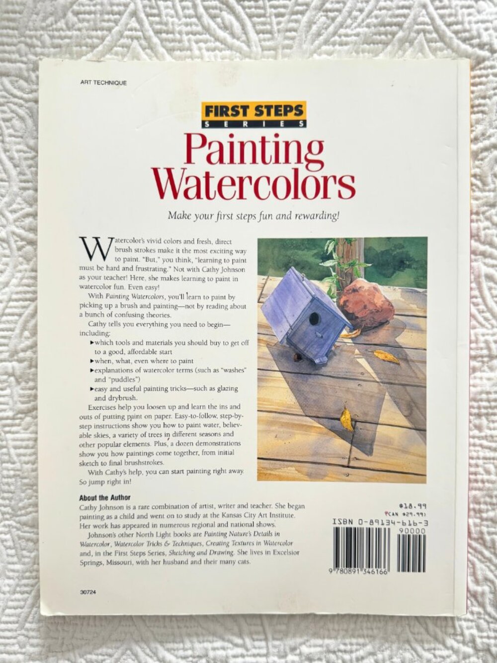 Painting Watercolors Cathy A. Johnson 1995 First Edition First Steps Series - Picture 3 of 4